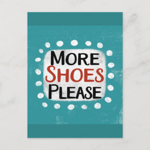 More Shoes Please Postcard
