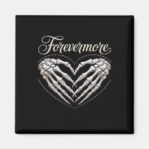 More Skeleton Hands Heart Gothic Halloween Magnet