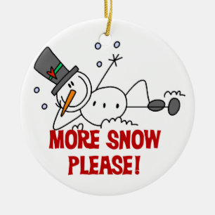 More Snow Please Holiday  Ornament