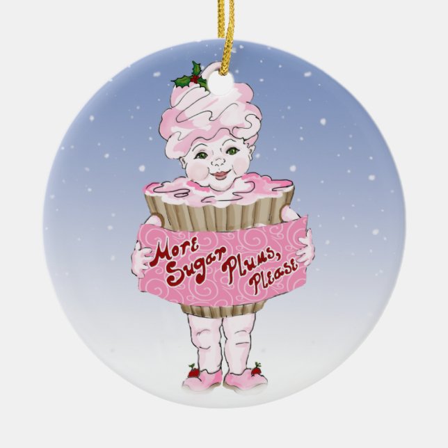More Sugar Plums, Please Ornament (Front)