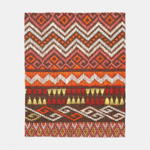 More than 100 years old colourful thai handcraft p fleece blanket