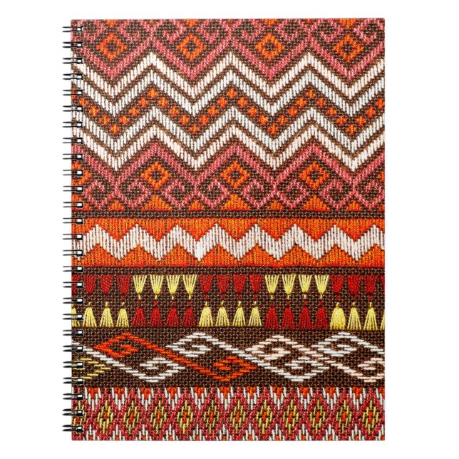 More than 100 years old colourful thai handcraft p notebook (Front)