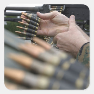 More than 3,000 rounds were fired from M-240G Square Sticker