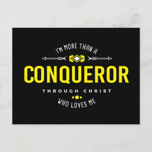 More Than A Conqueror postcard