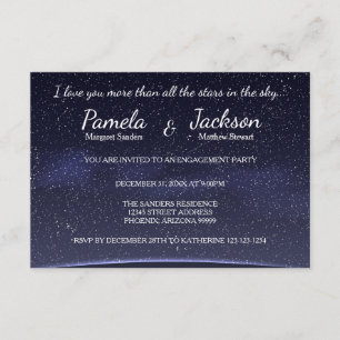 More Than All The Stars-3x5Engagement Party Invite