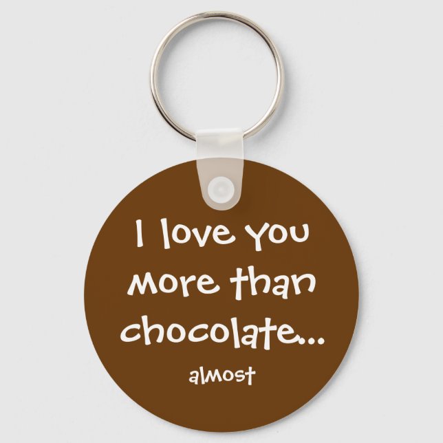 More Than Chocolate Key Ring (Front)