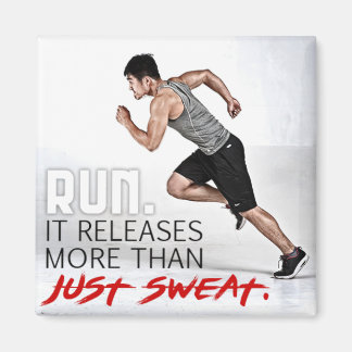 More Than Just Sweat Motivational Fitness Magnet