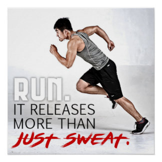 More Than Just Sweat Motivational Poster