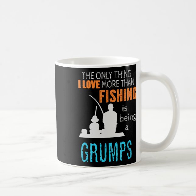 More Than Love Fishing Grumps Special Grandpa  Coffee Mug (Right)
