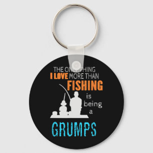 More Than Love Fishing Grumps Special Grandpa Key Ring