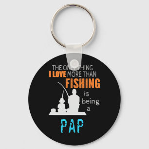 More Than Love Fishing Pap Special Grandpa  Key Ring