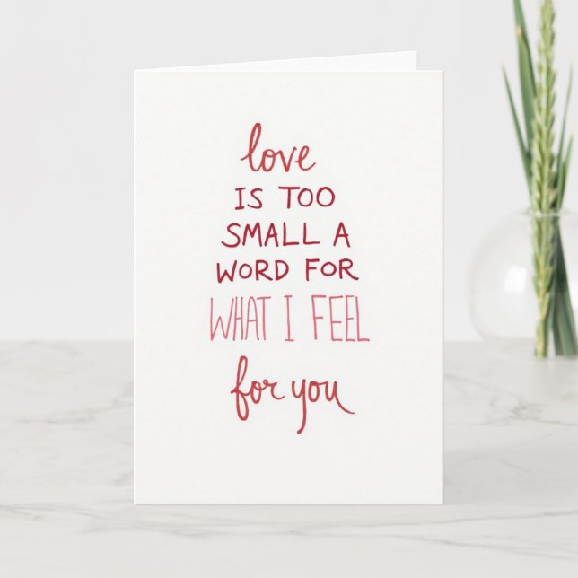 More Than Love For You Card (Front)