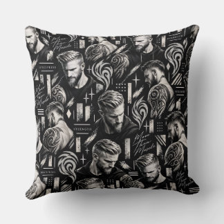 More Than Muscle – Illustrated Pillow Throw