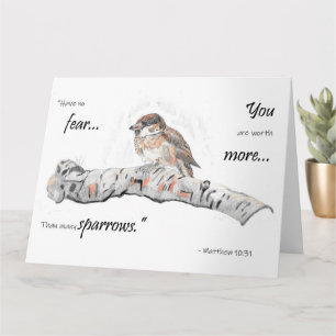 More Than Sparrows Encouraging Greeting Card