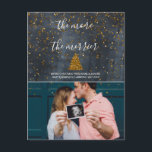 More The Merrier Announce Pregnancy Christmas Card<br><div class="desc">Announce to your friends and family that you are expecting in addition to sending your season's greetings and best wishes this festive season. Customise the text and photo and make it your own.</div>