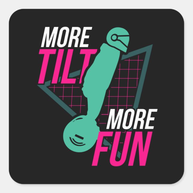 More Tilt More Fun Monowheel EUC Square Sticker (Front)