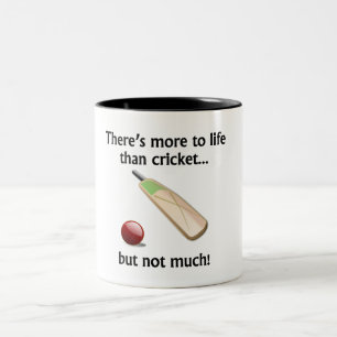 More To Life Than Cricket Two-Tone Coffee Mug