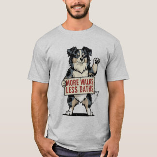 More Walks Less Baths Dog Shirt