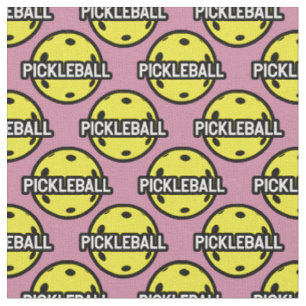 More yellow Pickleballs - custom background Fabric