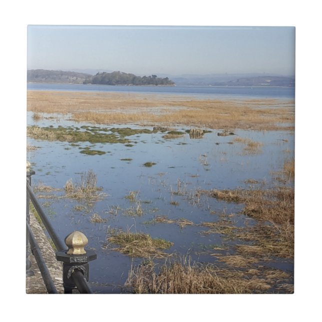 Morecambe Bay High Tide Ceramic Tile (Front)
