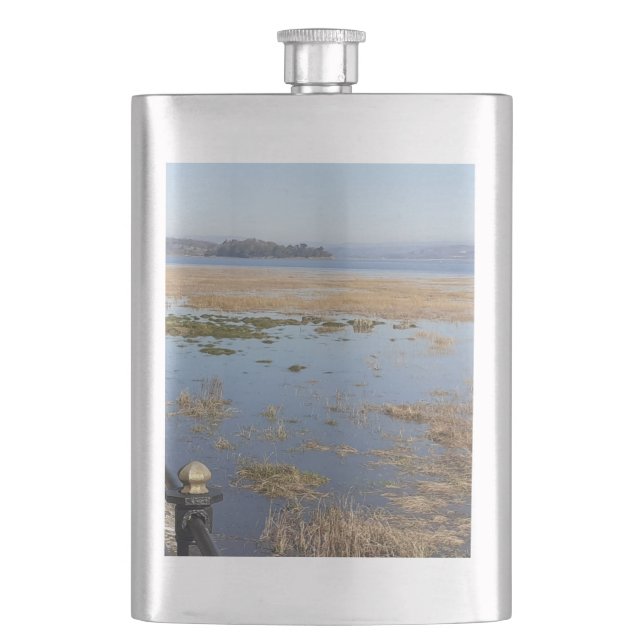 Morecambe Bay High Tide Classic Flask (Front)