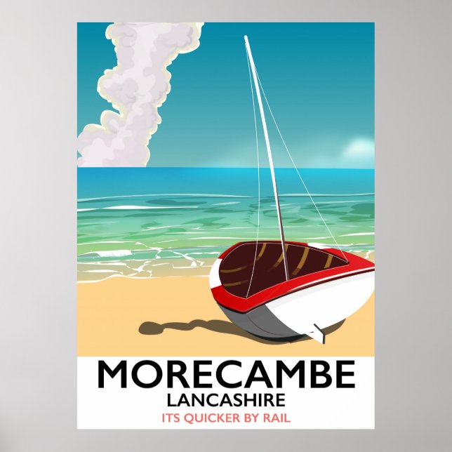 Morecambe, Lancashire Seaside travel poster (Front)
