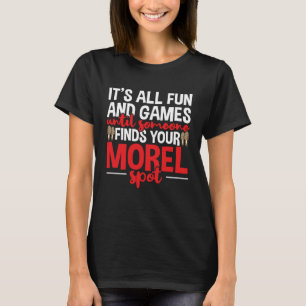 Morel Hunter Mushroom Hunting Foraging T-Shirt