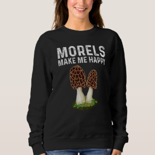 Morel Mushroom For Men Women Mushroom Hunters Sweatshirt
