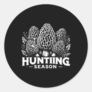 Morel Mushroom Hunting Season Foraging 1 Classic Round Sticker