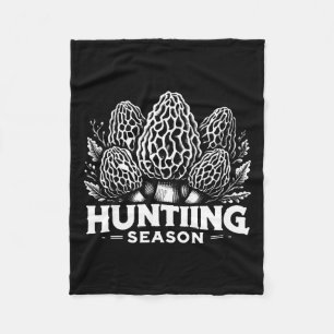Morel Mushroom Hunting Season Foraging 1  Fleece Blanket