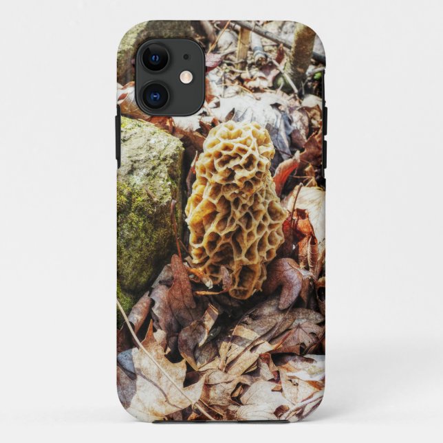 Morel Mushroom in the Wild Case-Mate iPhone Case (Back)
