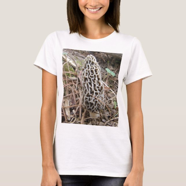 Morel Mushroom T Shirt (Front)