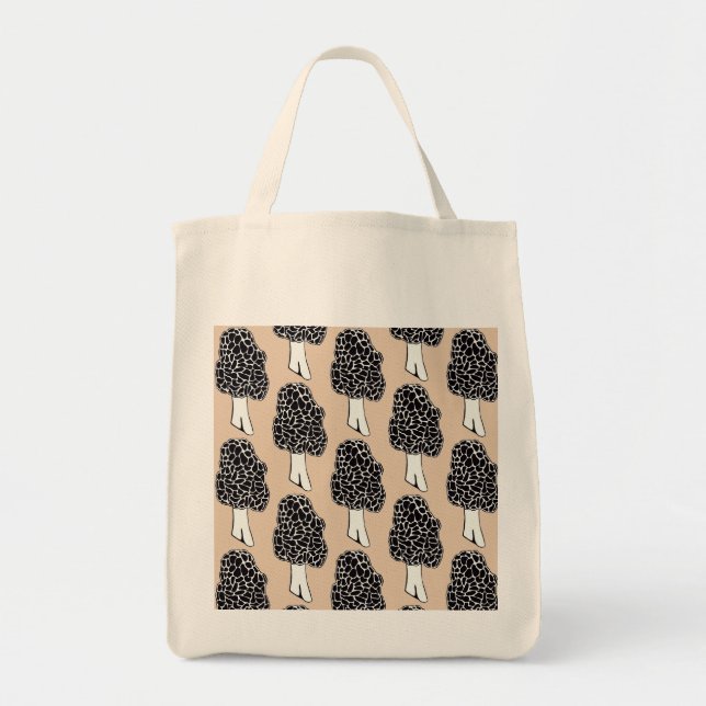 Morel Mushroom Tote Bag (Front)