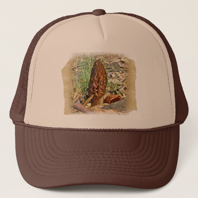 Morel Mushroom Trucker Hat (Front)