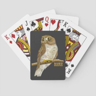 Morepork Ruru New Zeland Bird Playing Cards