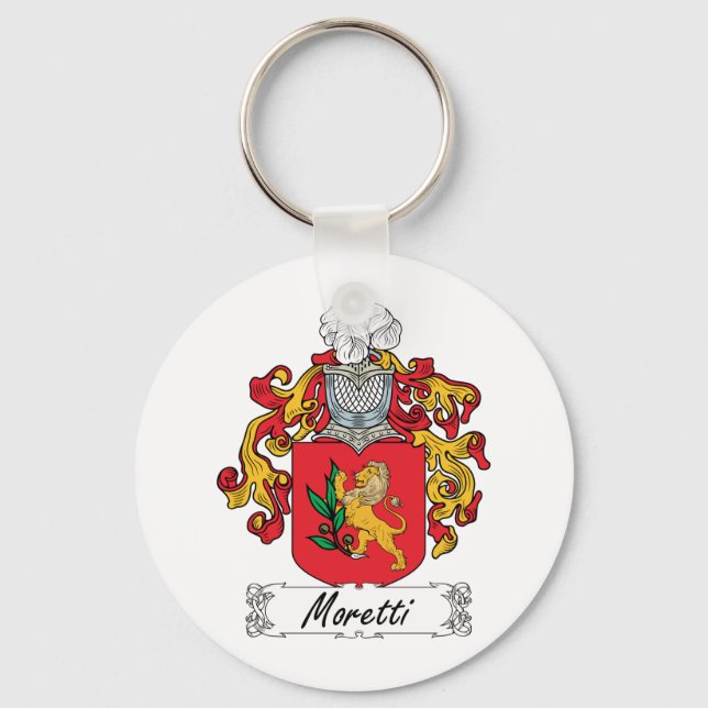 Moretti Family Crest Key Ring (Front)
