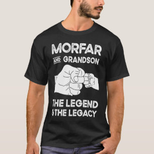 Morfar and Grandson the Legend and Legacy Grandpa  T-Shirt