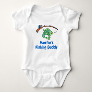 Morfar's Fishing Buddy Baby Bodysuit