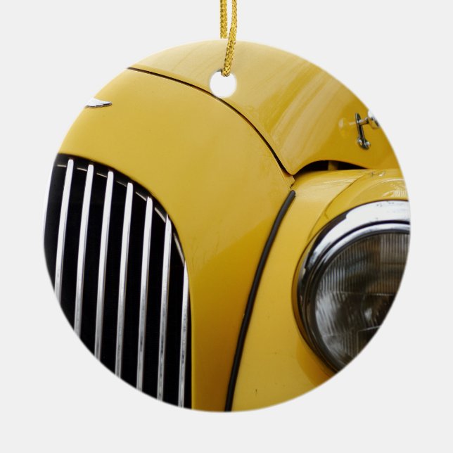Morgan 5 Classic Car Ceramic Tree Decoration (Front)