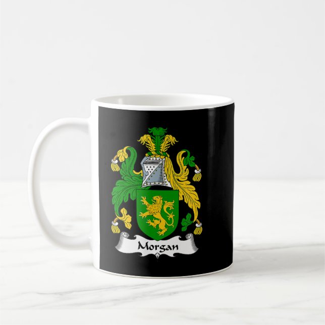 Morgan Coat of Arms  Family Crest   Coffee Mug (Left)