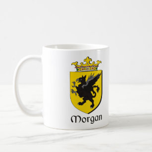 Morgan Family Crest Irish Coat of Arms Coffee Mug