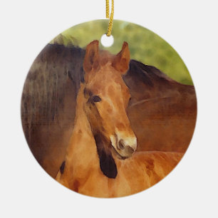 Morgan foal ornament