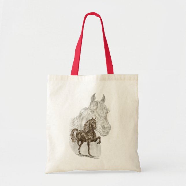 Morgan Horse Art Tote Bag (Front)