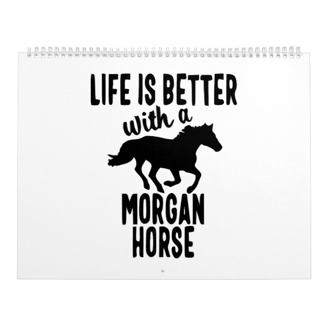 morgan horse calendar (Cover)