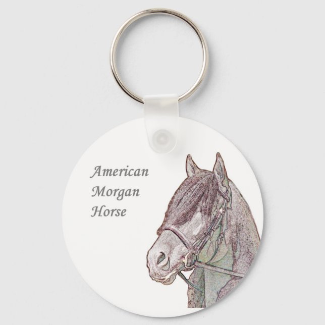 Morgan Horse Key Chain (Front)