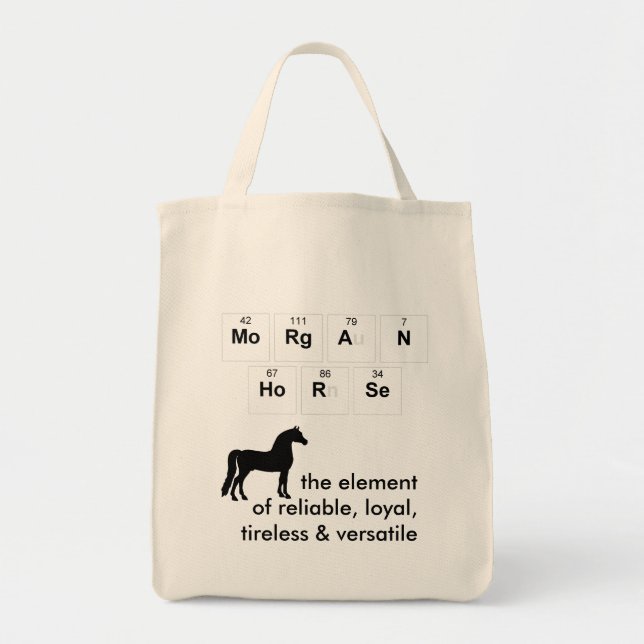 Morgan Horse Tote Bag (Front)