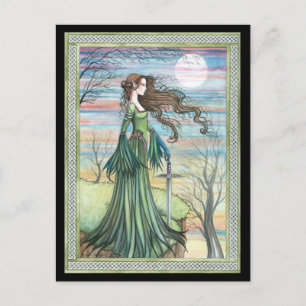 Morgan Le Fay Fantasy Art Postcard
