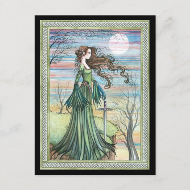 Morgan Le Fay  Fantasy Art Postcard (Front)