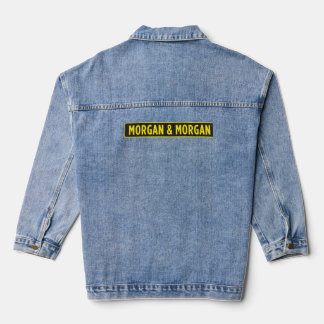 Morgan & Morgan Law Firm Logo Graphic T-Shirt Denim Jacket