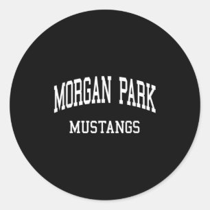 Morgan Park High School Hs Chicago Il Retro Sports Classic Round Sticker